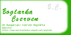 boglarka cserven business card